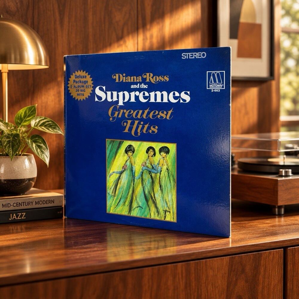Diana Ross and The Supremes Greatest Hits 2LP Motown Gatefold Complete Inserts